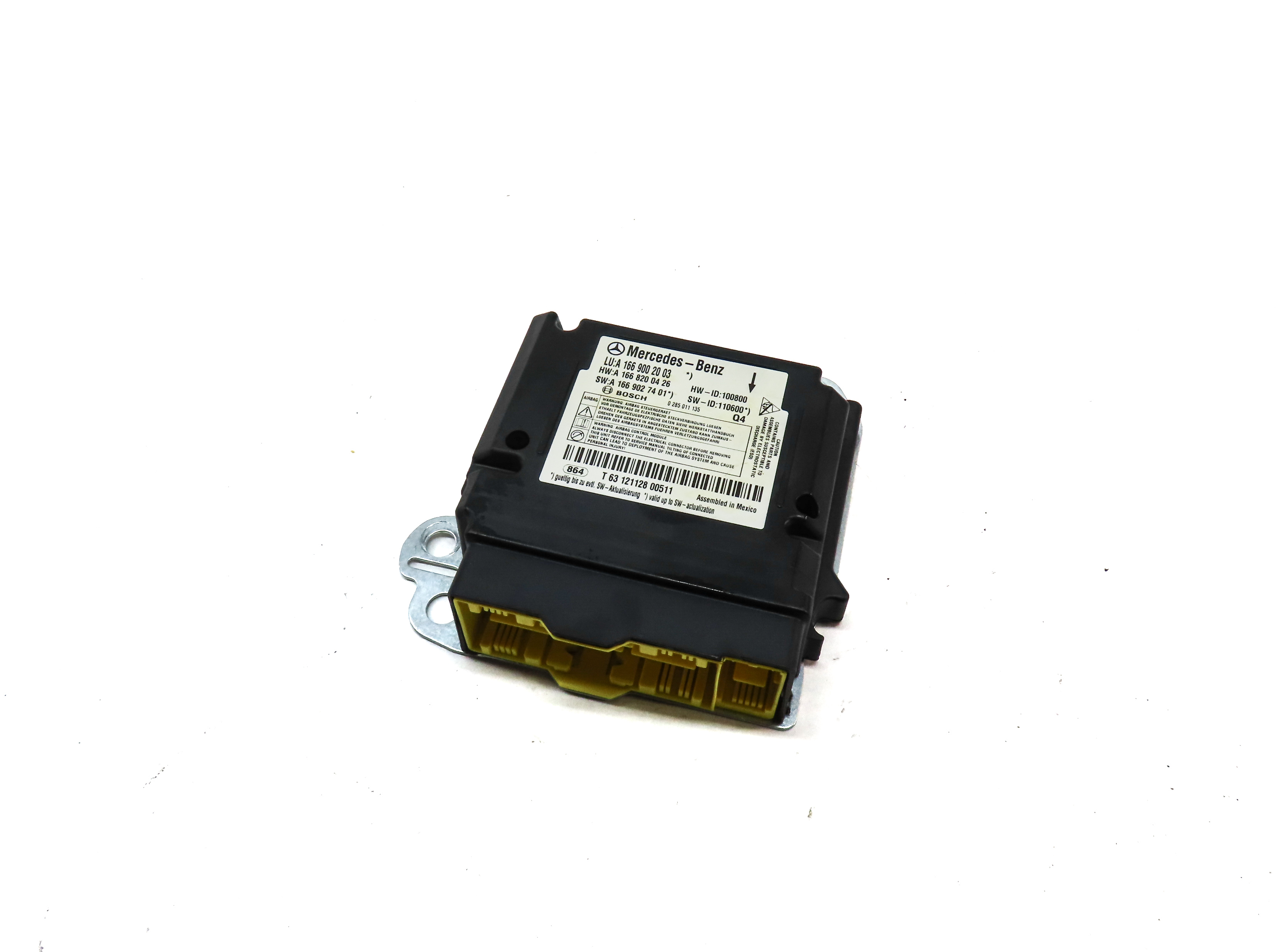 12-15 MERCEDES G550 G63 GL350 GL450 GL550 ML350 ML550 (X166 W166) SRS BAG MODULE — exact item pictured